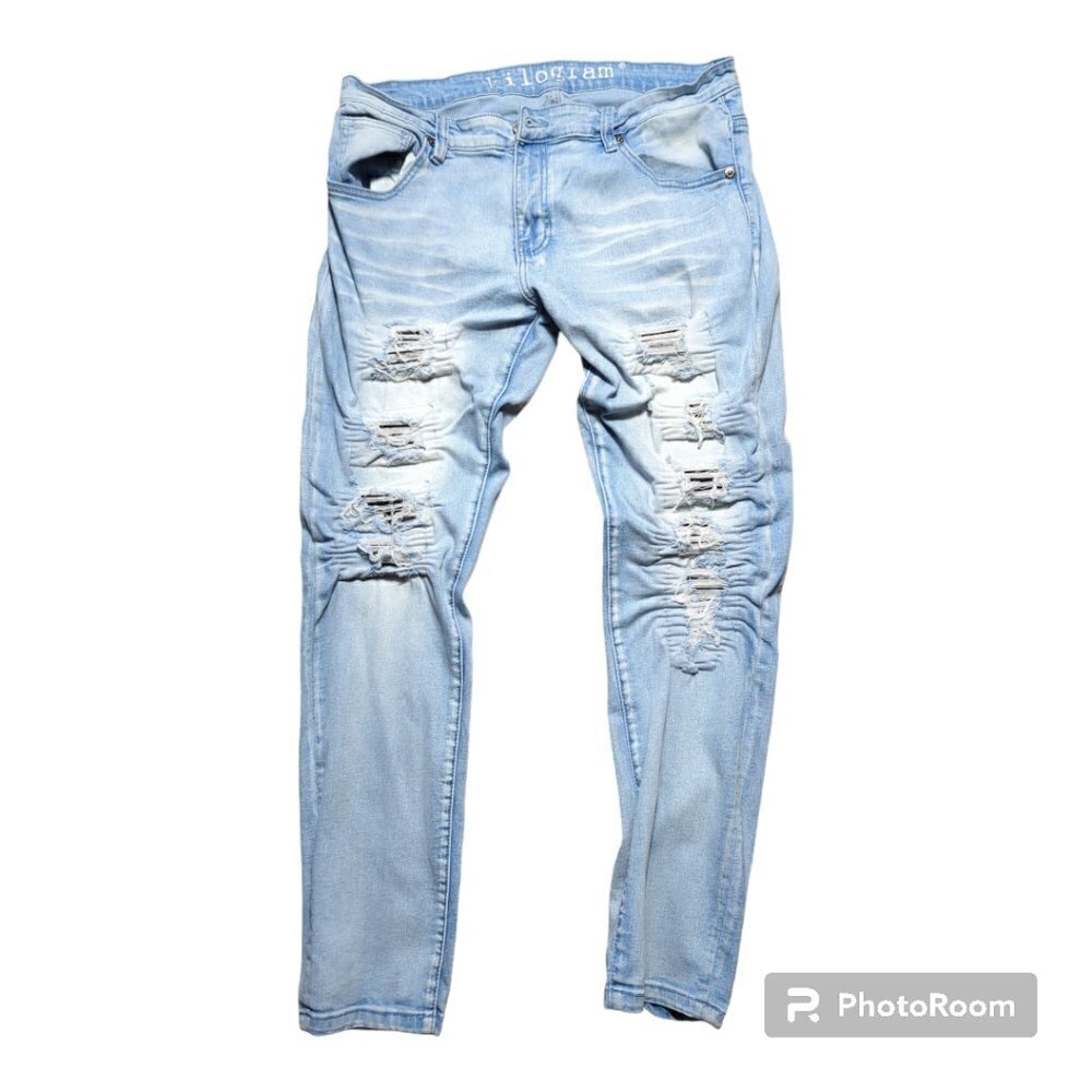 Kilogram Denim Men's Jeans Color Blue Size 38 KG